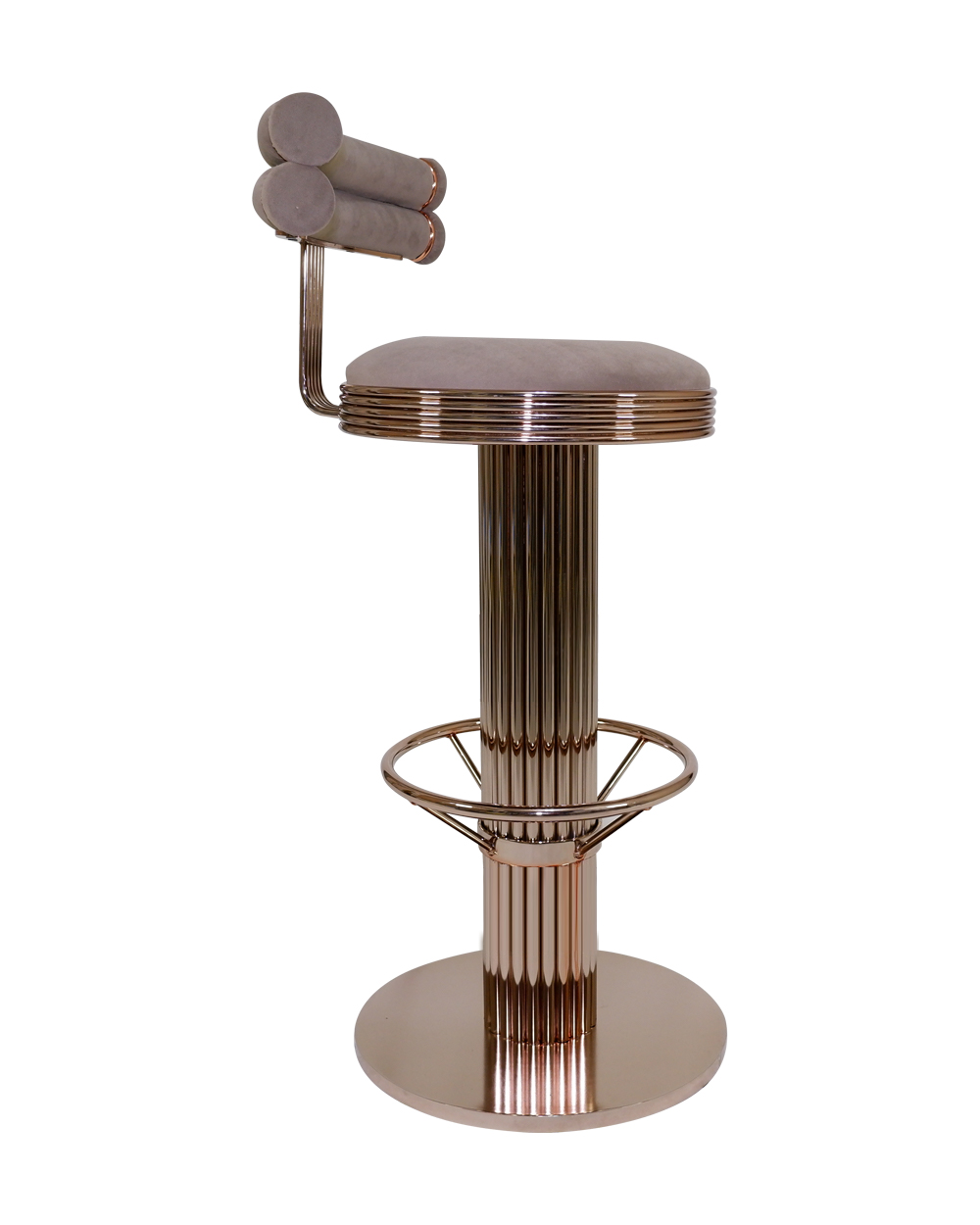 Stork Titanium Rose Bar Chair